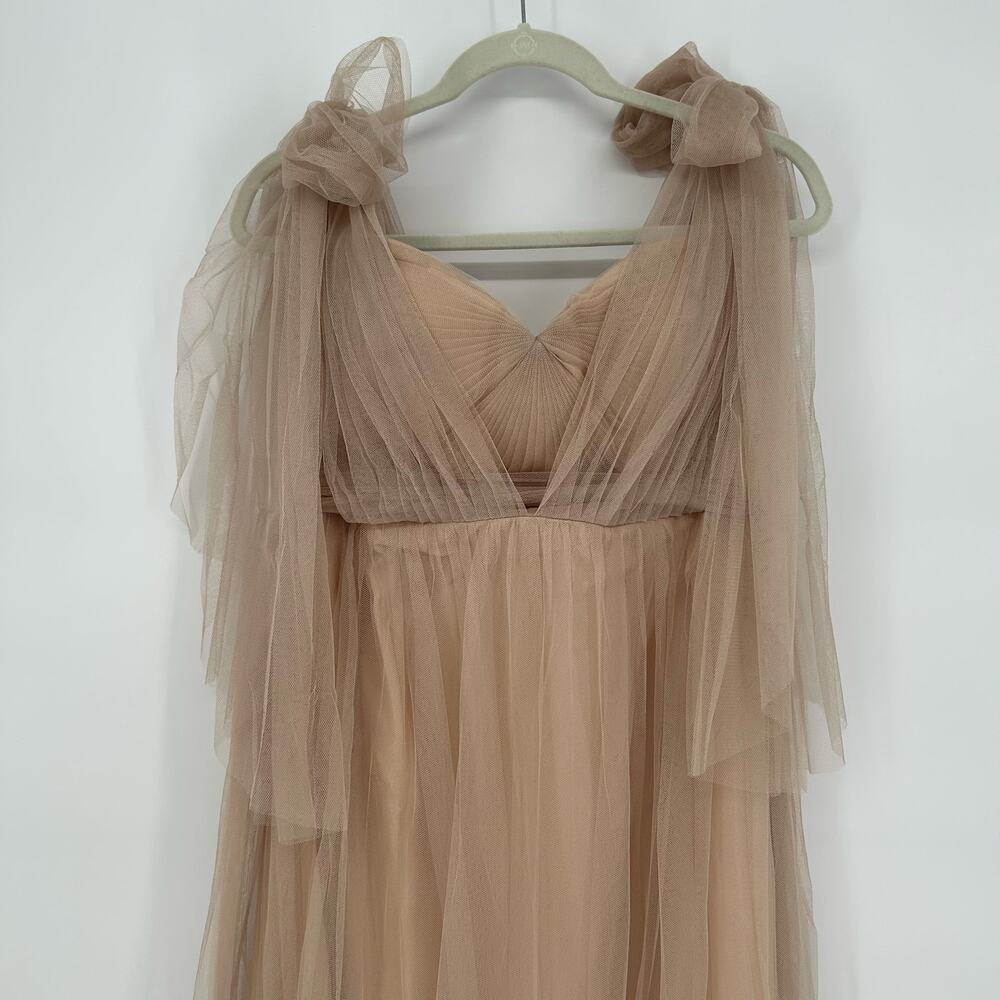 NWT Jenny Yoo Annabelle Gown - Size 12 Sandstone Cream - Picture 9 of 10